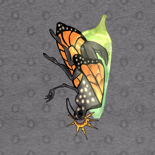 Humanoid Butterfly With Crown in Chrysalis by Storyfeather